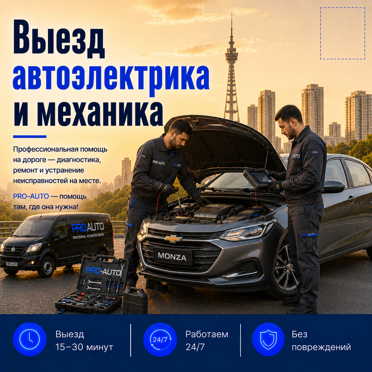 Выезд автоэлектрика и механика